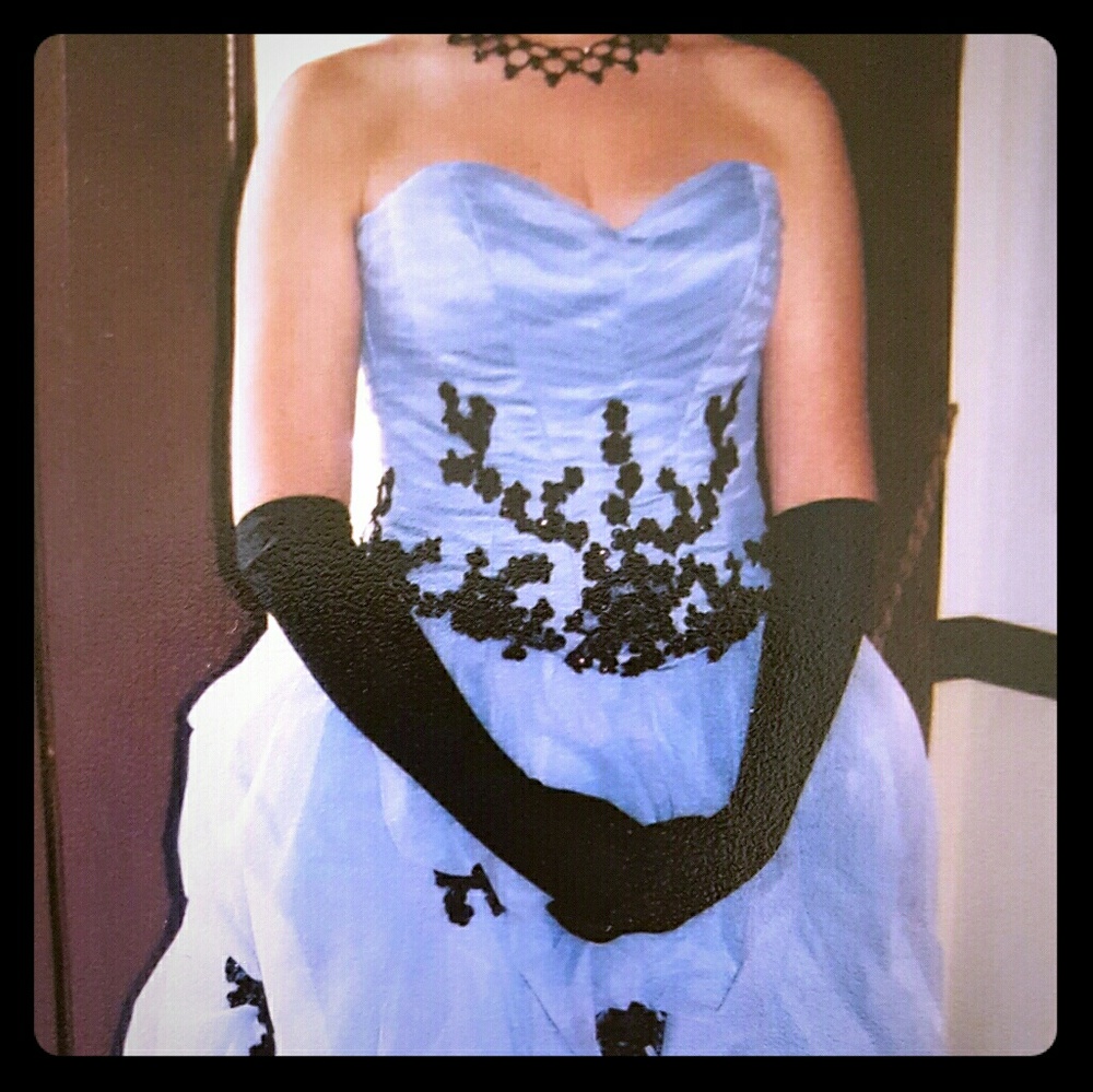 Flirt by Maggie Soterro Periwinkle Prom Dress